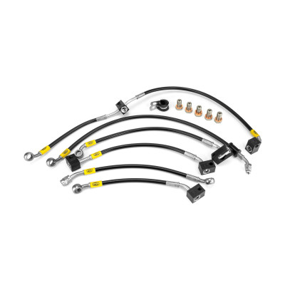 Honda CBR650R ABS AK-AP 2019-2024 Flexible ABS Replacement Brake Lines HEL Stainless Steel Braided